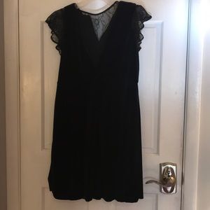 Velvet black dress
